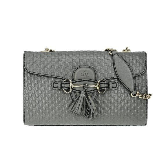 Gucci Medium Emily GG Leather Chain Shoulder Bag - Picture 1 of 9